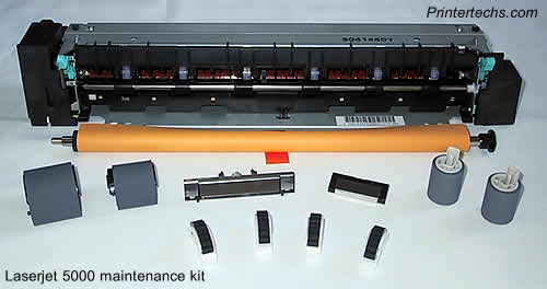 HP LaserJet 5000 maintenance kit parts