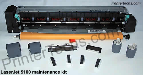 HP LaserJet 5100 maintenance kit parts