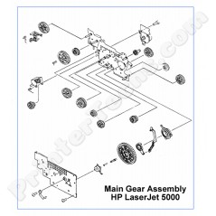 RG5-3543 HP LaserJet 5000 Drive Gear Assembly