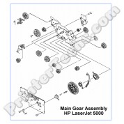 RG5-3543 HP LaserJet 5000 Drive Gear Assembly