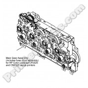 Main drive assembly w. fuser drive assembly HP Color LaserJet CP2025 CM2320 series