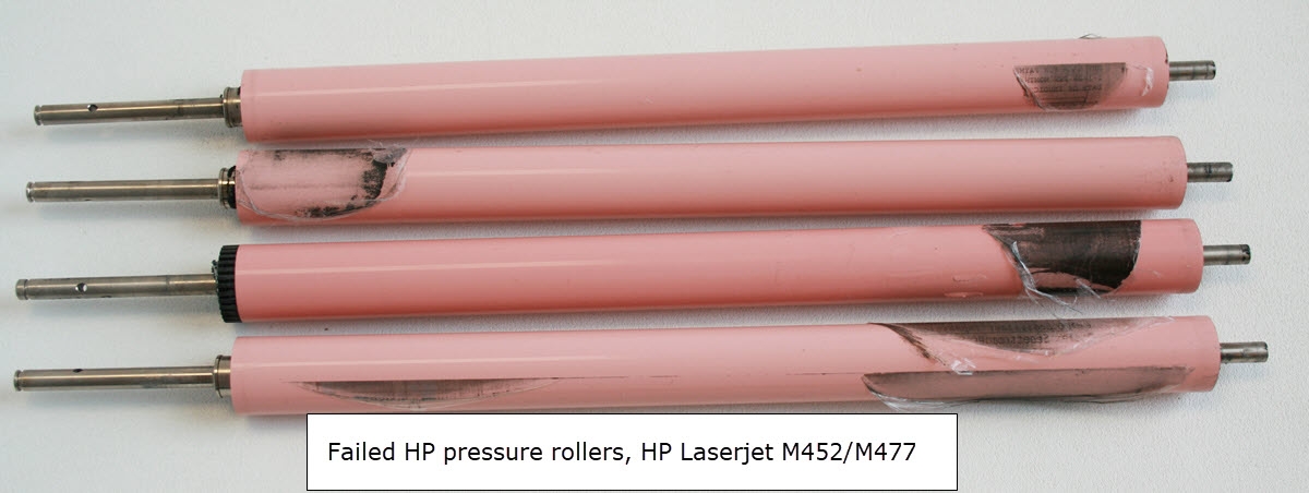 Failed HP Laserjt M452 M477 pressure rollers